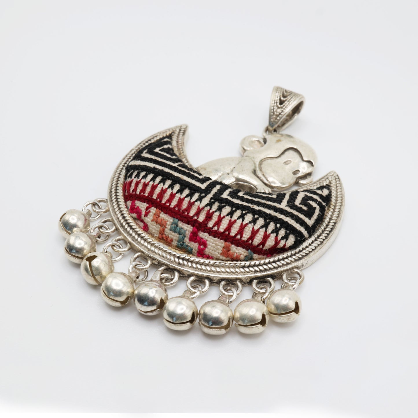 Embroidery Monkey Pendant
