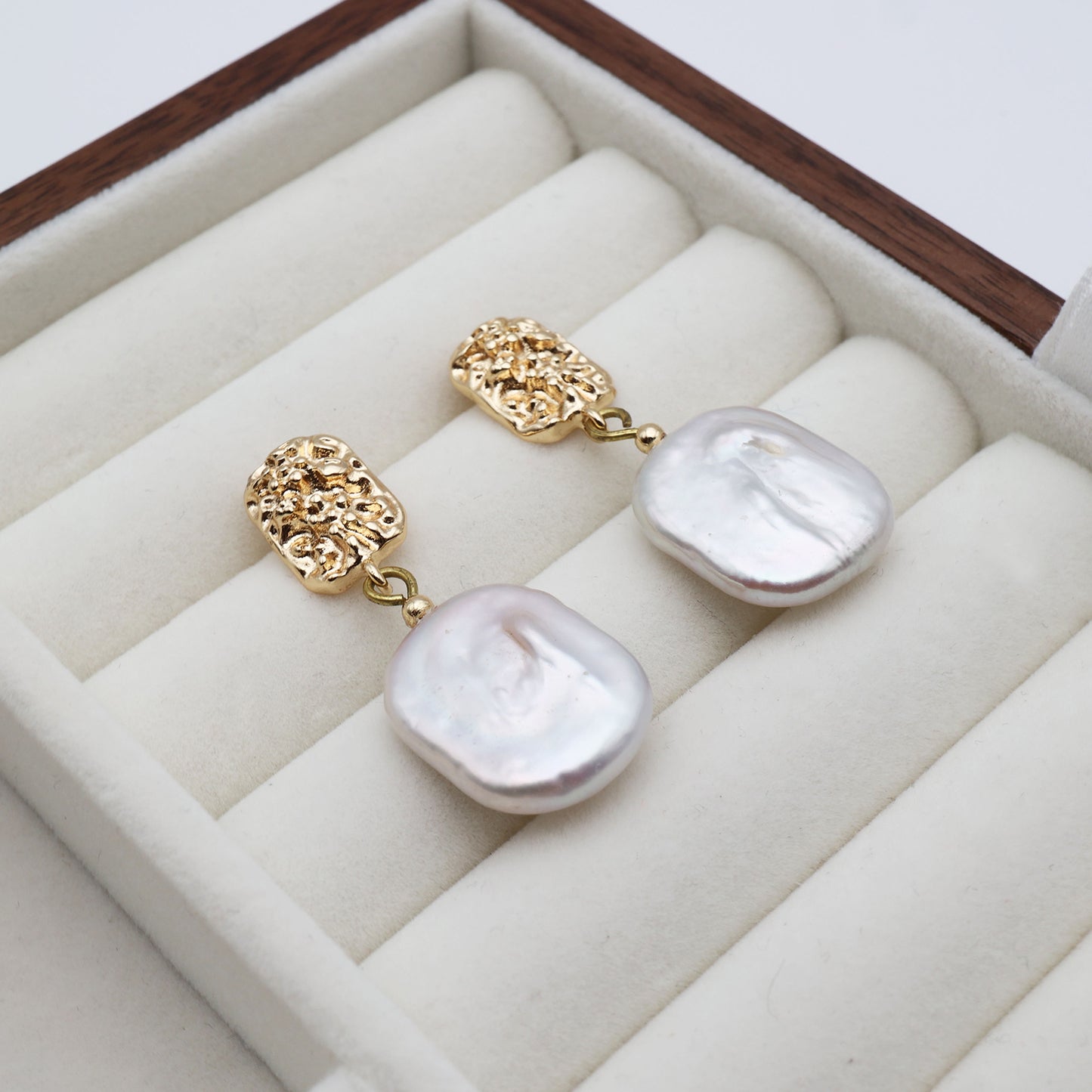 Square Baroque Earring