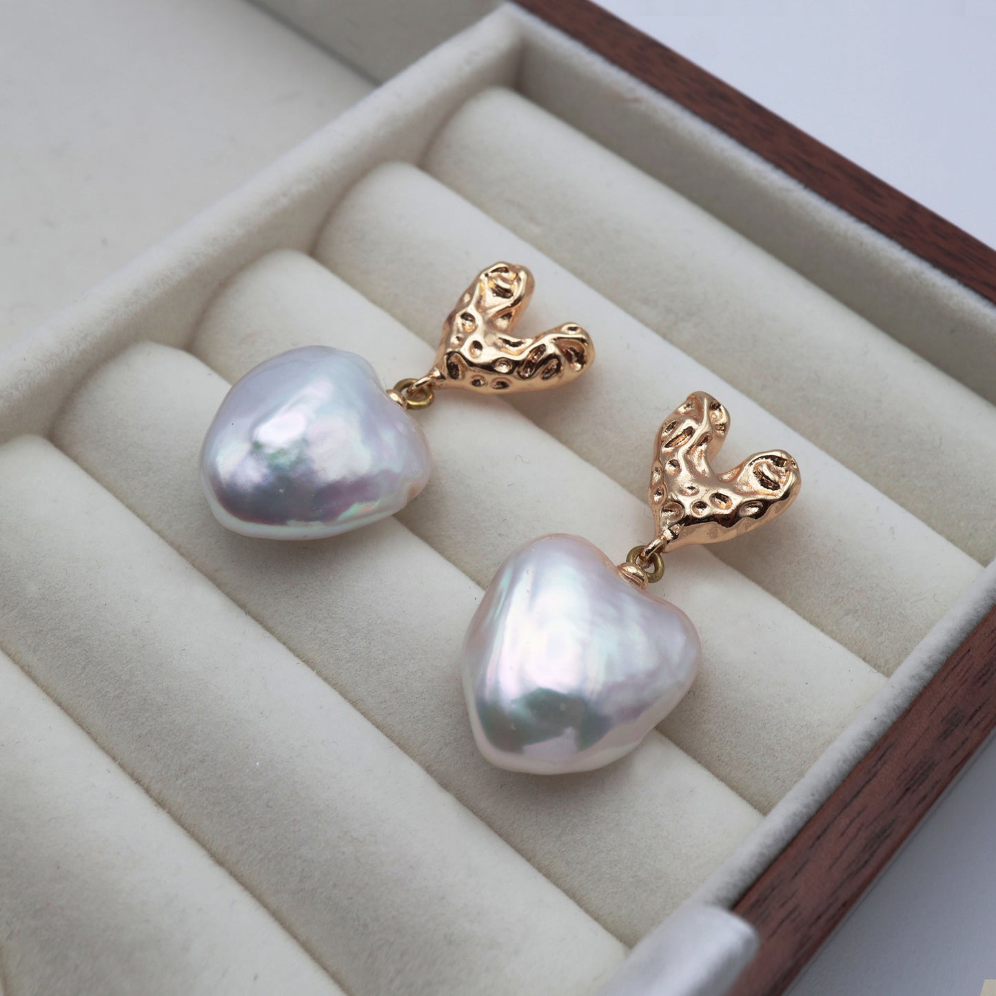 Heart Shape Baroque Earring
