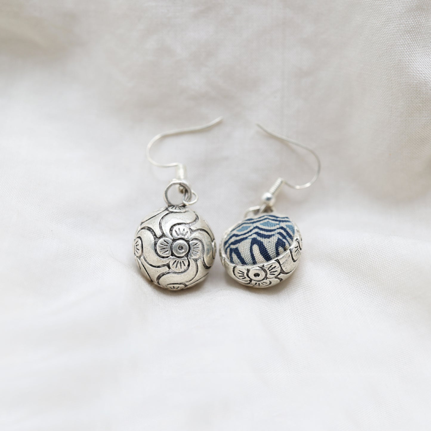 Batik Ball Earrings