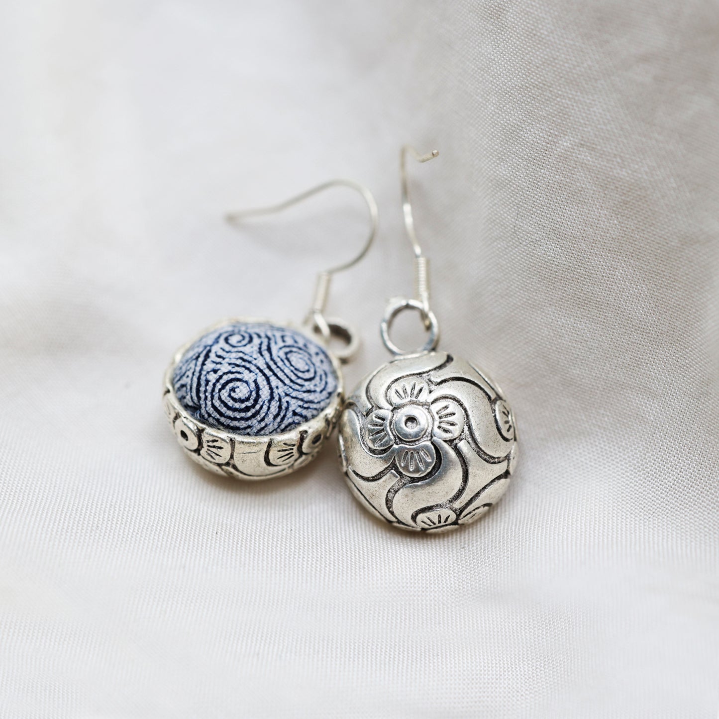 Batik Ball Earrings